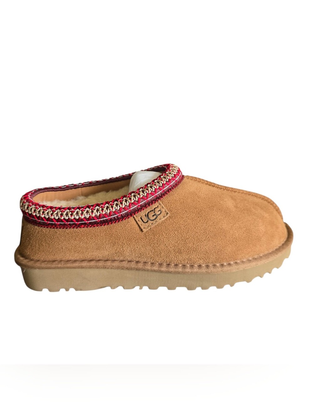 Ugg Women's Tasman II Shoes Slippers Tan Red Size 7 - Picture 3 of 8